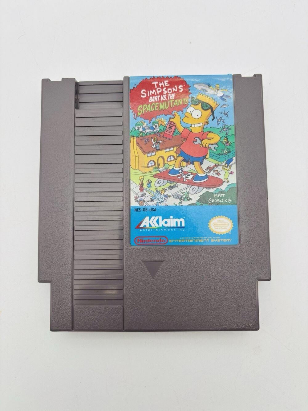 Simpson's Bart vs Space Mutants (Nintendo NES) Authentic Tested Works. VG Cond
